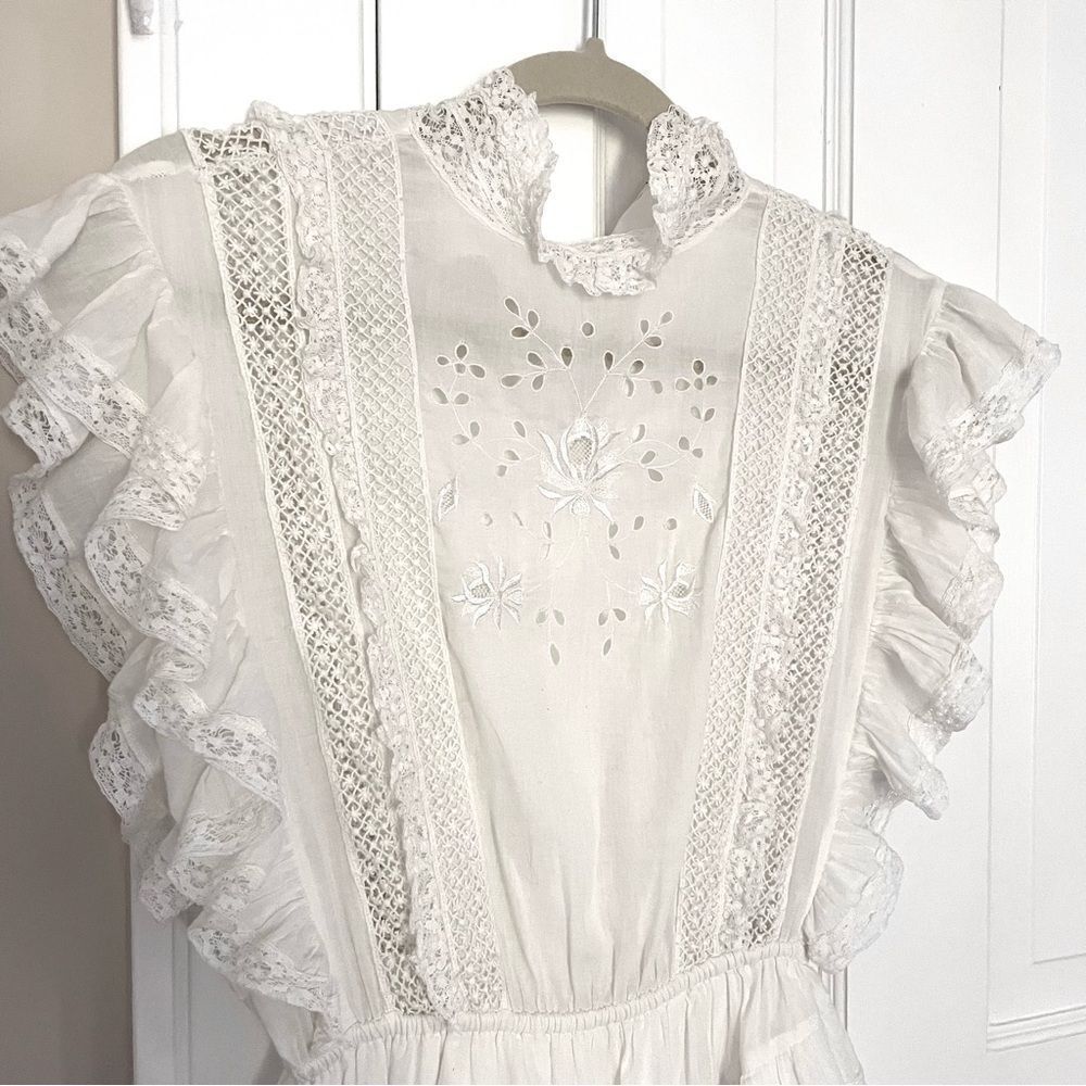 Ulla Johnson White Lace Eyelet Dress - Picture 9 of 12